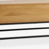 AABENRAATable basse AABENRAA L110 plateau relevable coloris chêne