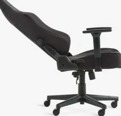 ABILDAAChaise gaming ABILDAA tissu gris anthracite
