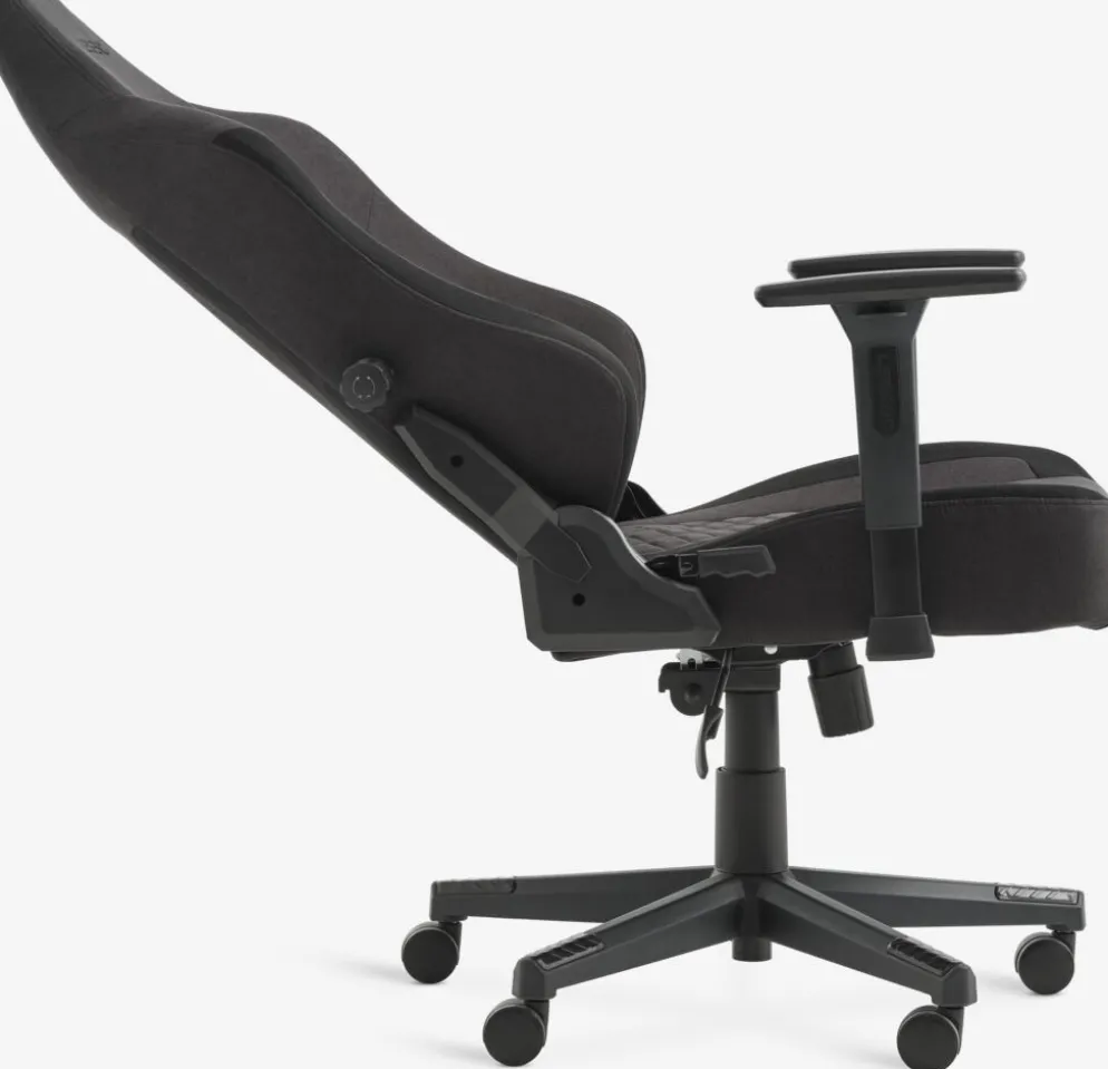 ABILDAAChaise gaming ABILDAA tissu gris anthracite