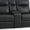 ABILDSKOVCanapé ABILDSKOV 2 places avec console noir