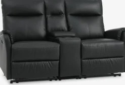 ABILDSKOVCanapé ABILDSKOV 2 places avec console noir