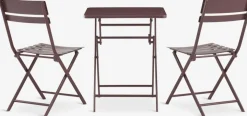 ABORGEnsemble bistrot ABORG l60xL60 aubergine