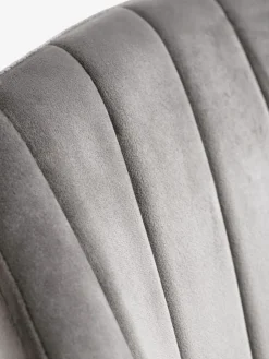ADSLEVChaise ADSLEV velours gris/naturel