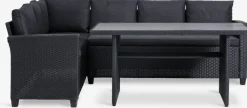 AGERMOSEEnsemble lounge AGERMOSE 6 personnes noir