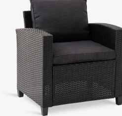 AGERMOSEFauteuil lounge AGERMOSE noir