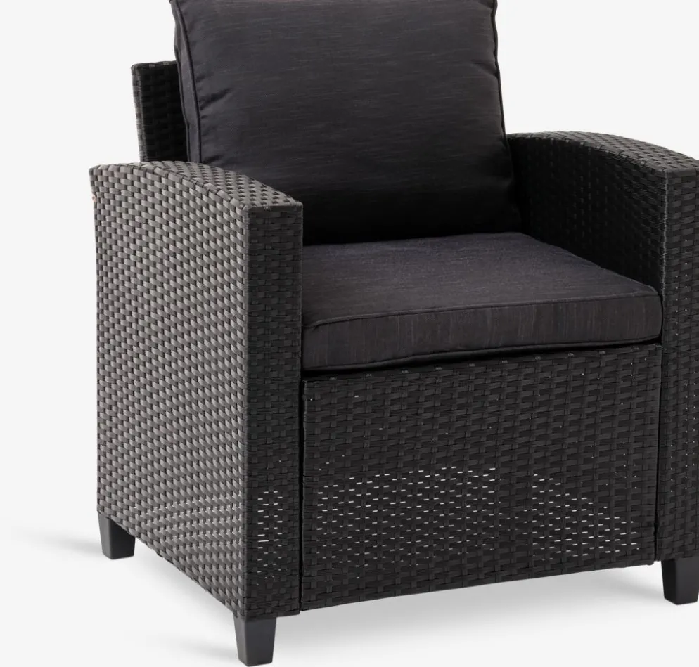 AGERMOSEFauteuil lounge AGERMOSE noir