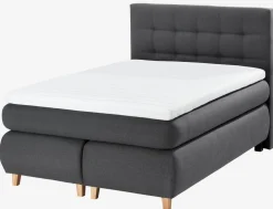 ANDELVAGoldLit sommier tapissier 140x200cm ANDELVA Gris-41 Très ferme
