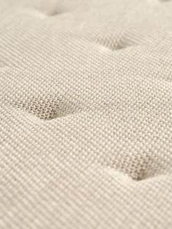 BADSTEDBanc BADSTED a/rangement tissu beige/coloris chêne