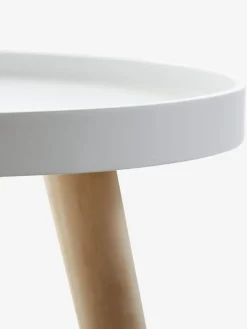 BAKKEBJERGBout de canapé BAKKEBJERG Ø40 blanc/naturel