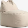 BANDHOLMPouf poire BANDHOLM 75x100x90 tissu beige