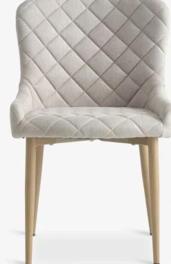 BELLINGEChaise BELLINGE tissu sable/coloris chêne naturel
