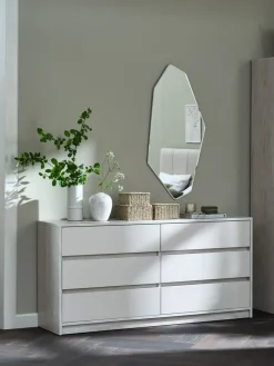 BILLUNDCommode 3+3 tiroirs BILLUND coloris travertin/beige