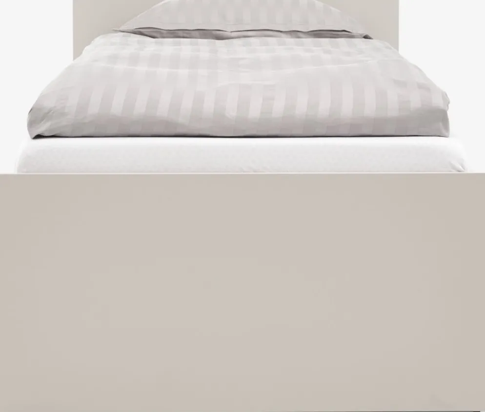 BILLUNDLit avec rangement BILLUND 90x200 coloris travertin/beige