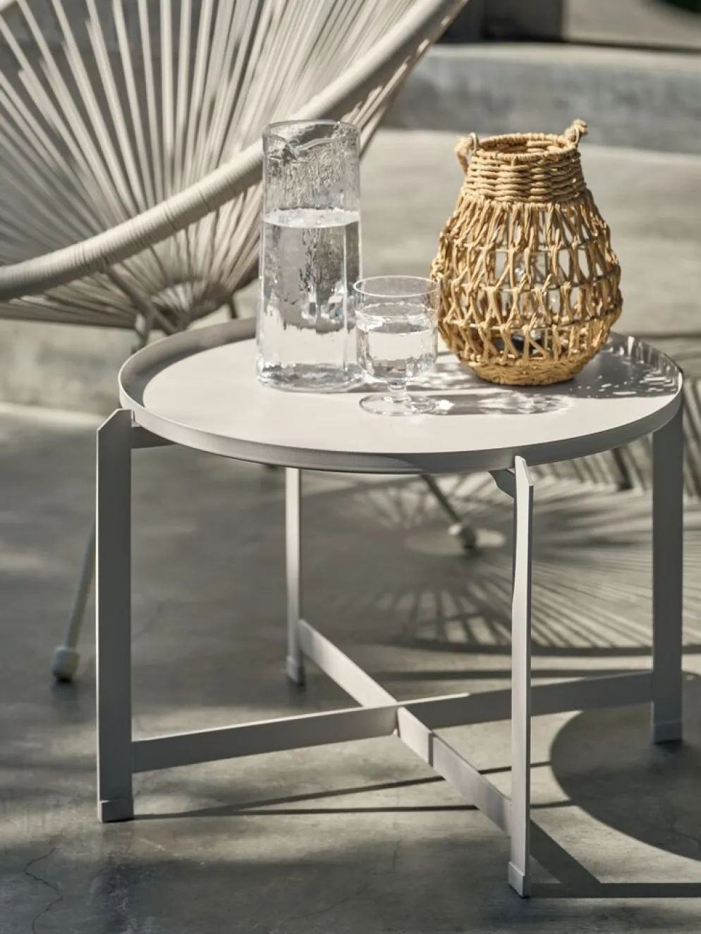 BORRETable d'appoint BORRE Ø50xH40 beige