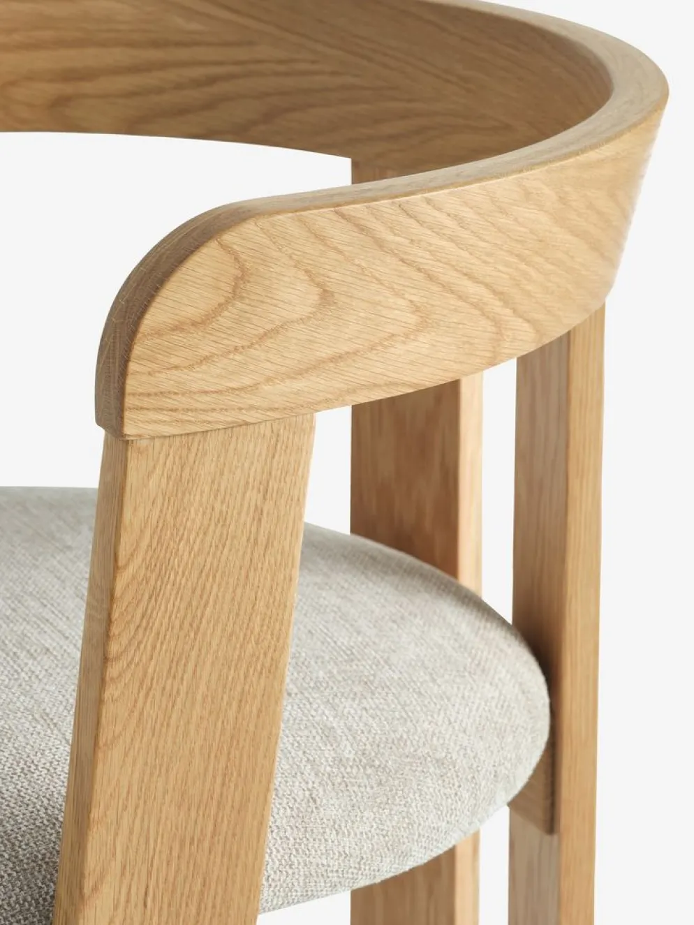 BOVRUPChaise BOVRUP chêne naturel/tissu beige