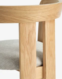BOVRUPChaise BOVRUP chêne naturel/tissu beige