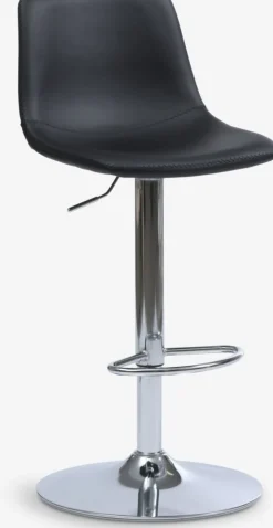 BROAGERChaise de bar BROAGER noir/chrome