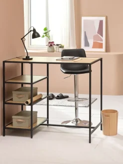 BROAGERChaise de bar BROAGER noir/chrome