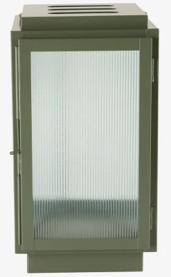 BRUMBASSELanterne BRUMBASSE l15xL16xH28cm vert
