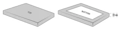 DAGNYPlusDrap-housse DAGNY 140x200x35 blanc