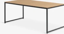 DAGSVAD + NABEDAGSVAD L190 table naturel + 4 NABE chaises noir