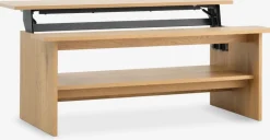 DAUGBJERGTable basse DAUGBJERG L120 plateau relevable coloris chêne