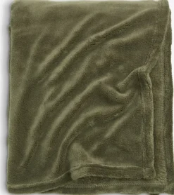 DRAGEHODEPlaid en polaire DRAGEHODE 140x200 olive foncé