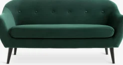 EGEDALCanapé EGEDAL 2,5 places velours vert
