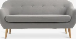EGEDALCanapé EGEDAL 2,5 places tissu gris clair