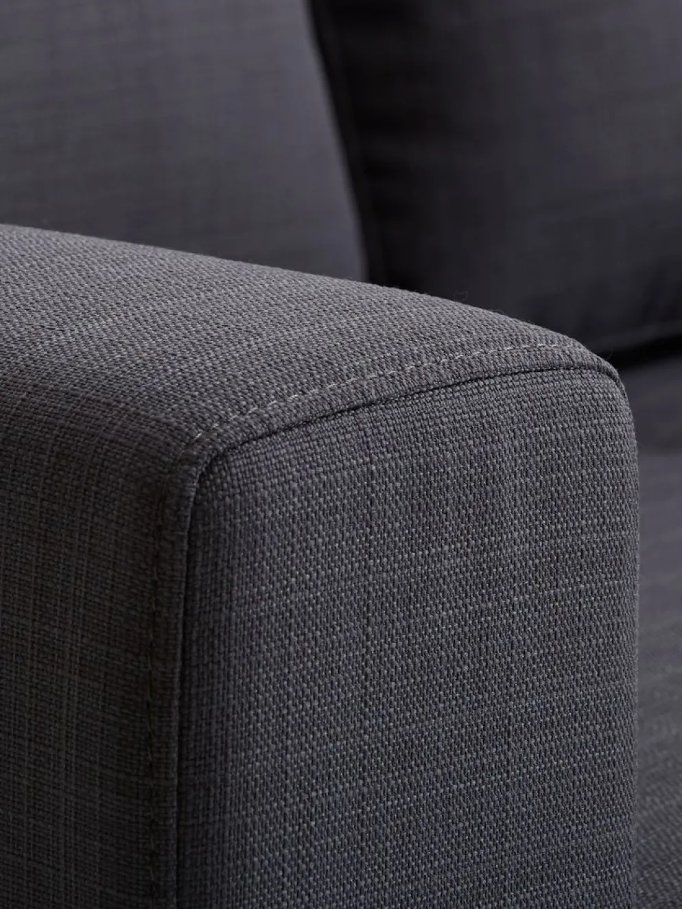 EGENSECanapé EGENSE 2 places tissu gris foncé