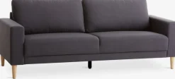 EGENSECanapé EGENSE 3 places tissu gris foncé