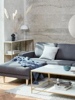 EGENSECanapé EGENSE méridienne tissu gris foncé