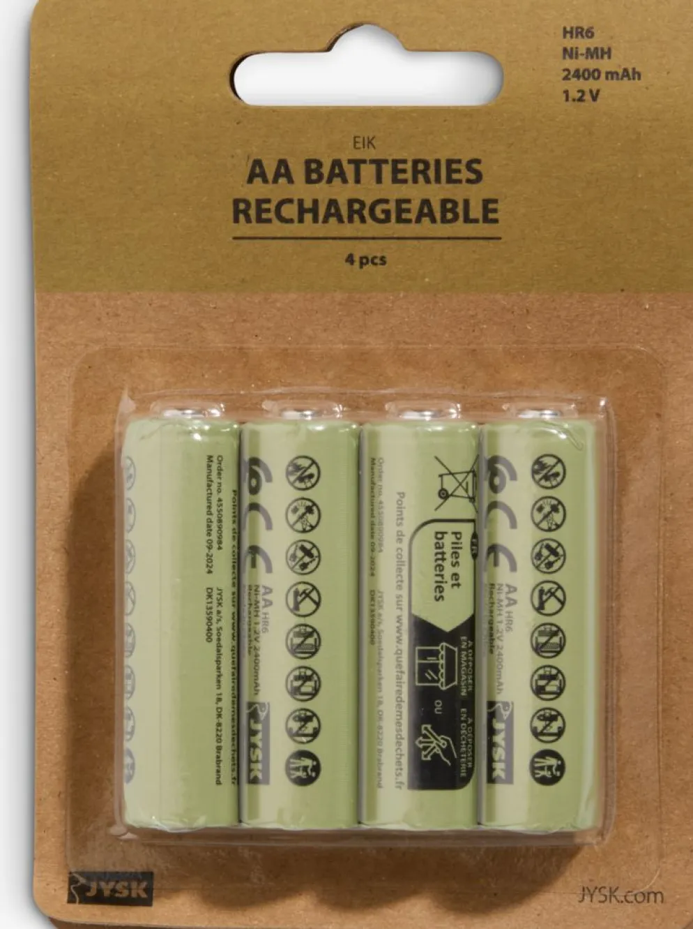 EIKPile rechargeable EIK AA 4pcs/pqt