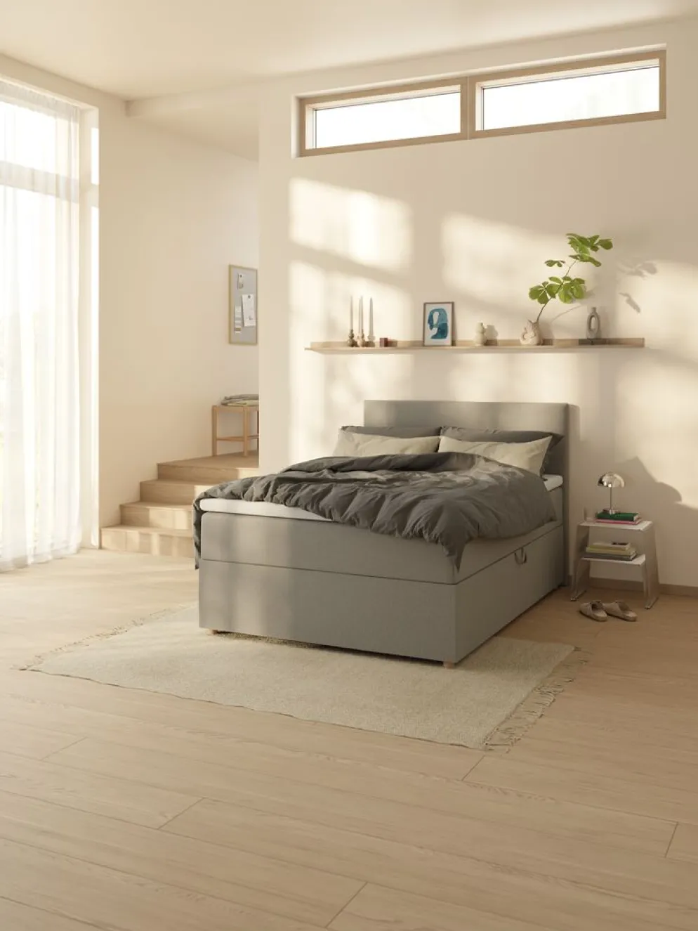 ETNABasicTête de lit 140x115cm ETNA Gris-23