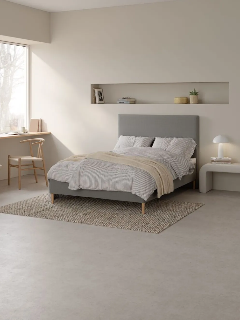ETNABasicTête de lit 140x115cm ETNA Gris-23