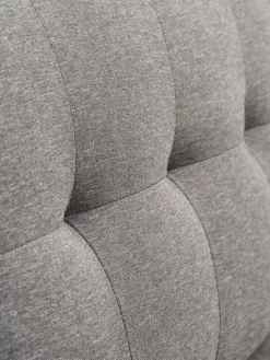 FALSLEVCanapé FALSLEV 2 places tissu gris