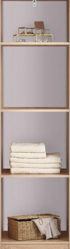 FANDRUPArmoire FANDRUP 50x176 1 porte coloris chêne clair