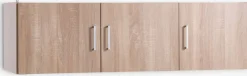 FANDRUPMeuble haut FANDRUP 145x41 3 portes coloris chêne clair
