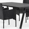 FAUSING + AIDTFAUSING L220 table + 4 AIDT chaises noir