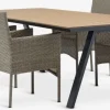 FAUSING + AIDTFAUSING L220 table + 4 AIDT chaises naturel