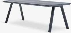 FAUSING + ILDERHUSEFAUSING L220 table noir + 4 ILDERHUSE chaises naturel