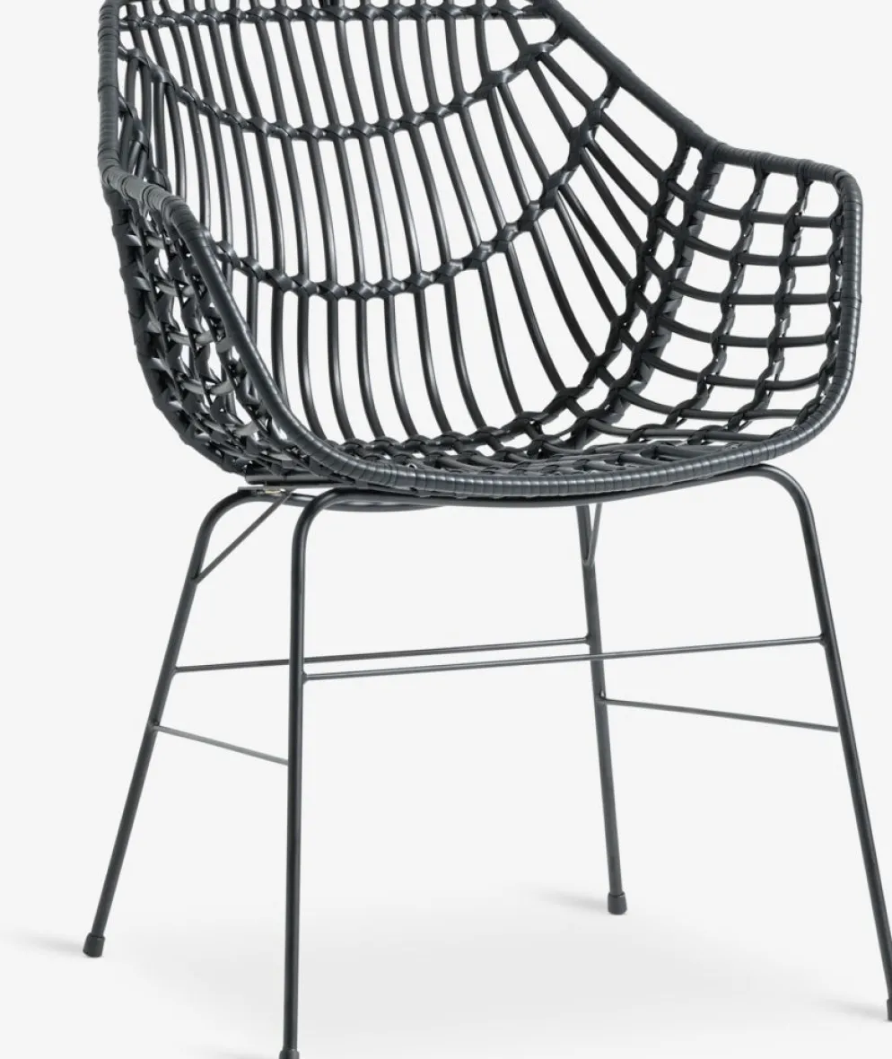 FAUSING + ILDERHUSEFAUSING L220 table + 4 ILDERHUSE chaises noir