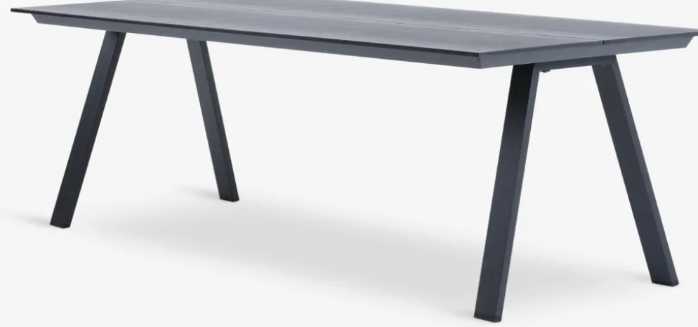 FAUSINGTable de jardin FAUSING l100xL220 noir