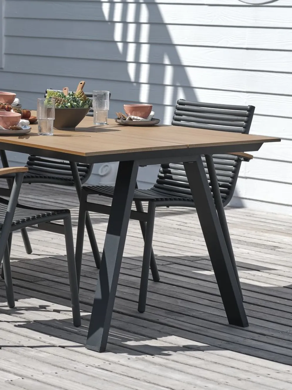 FAUSINGTable de jardin FAUSING l100xL220 naturel