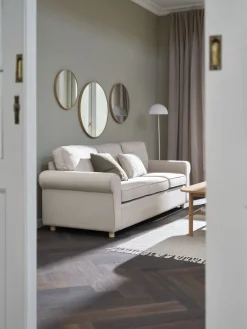 FERRITSLEVCanapé FERRITSLEV 3 places tissu beige