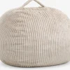 FOULUMPouf poire FOULUM 109x80x109 tissu velours côtelé beige