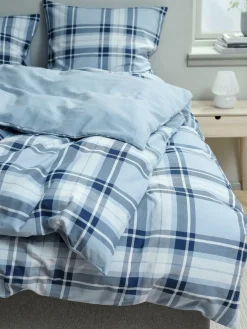 FRANCISKABasicParure de lit en flanelle FRANCISKA 240x220 bleu