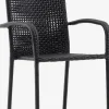 FUGLEBJERGChaise empilable FUGLEBJERG noir