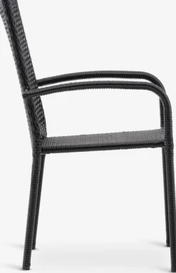 FUGLEBJERGChaise empilable FUGLEBJERG noir
