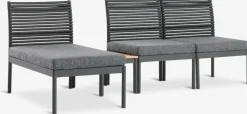 FURUBACKENEnsemble lounge FURUBACKEN 3 personnes noir